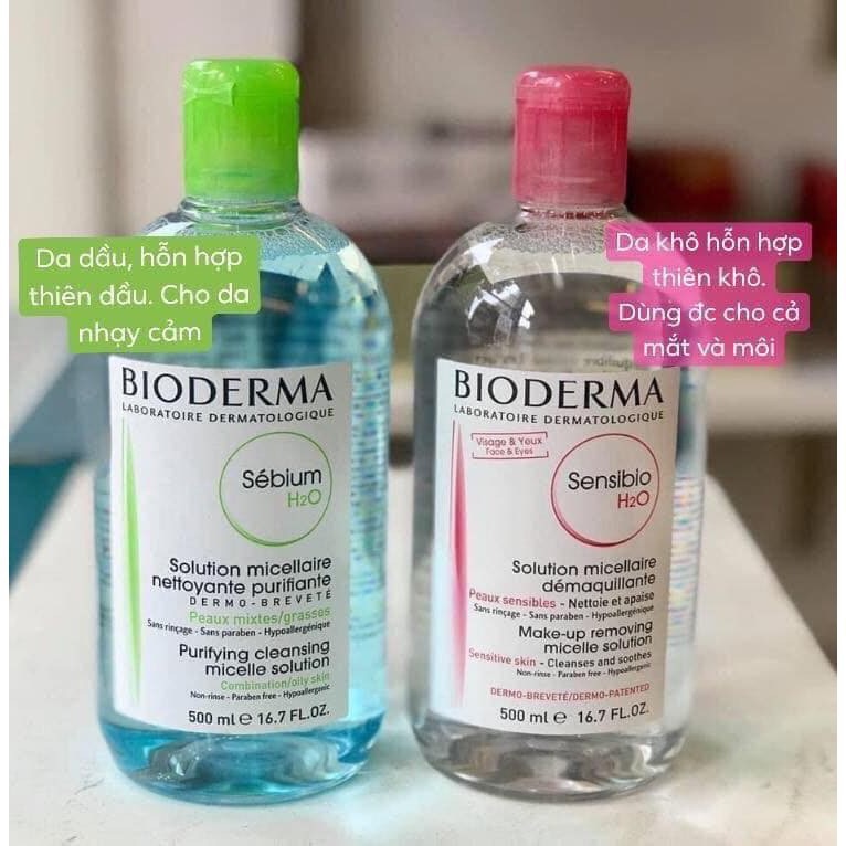 Tẩy trang Bioderma hồng